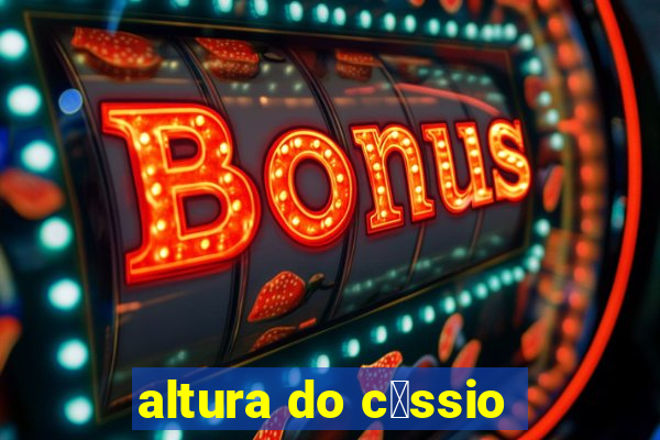 altura do c谩ssio