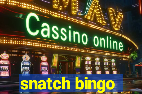 snatch bingo