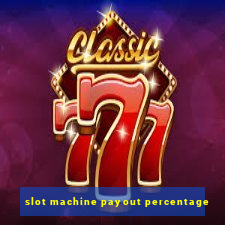 slot machine payout percentage