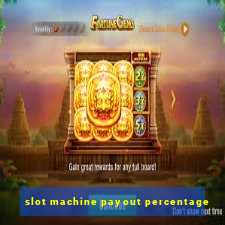 slot machine payout percentage