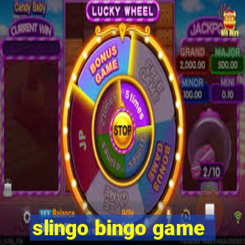 slingo bingo game