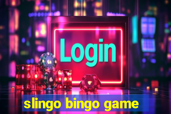 slingo bingo game