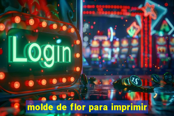 molde de flor para imprimir