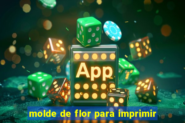 molde de flor para imprimir