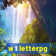 w1 letterpg