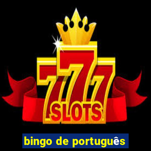 bingo de português