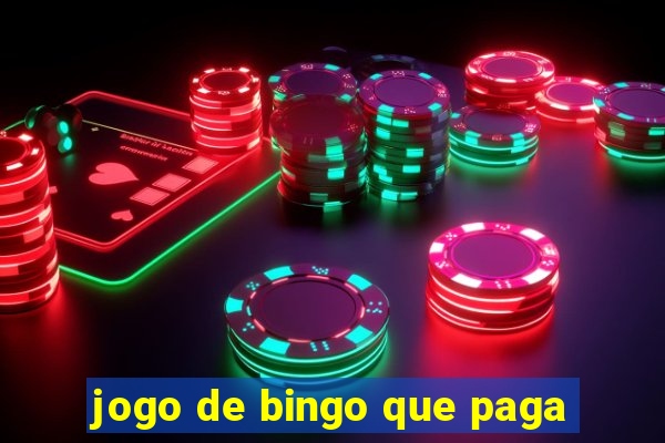 jogo de bingo que paga