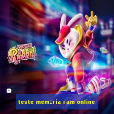 teste mem贸ria ram online