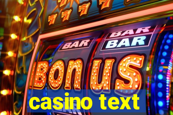 casino text