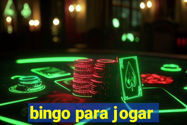 bingo para jogar