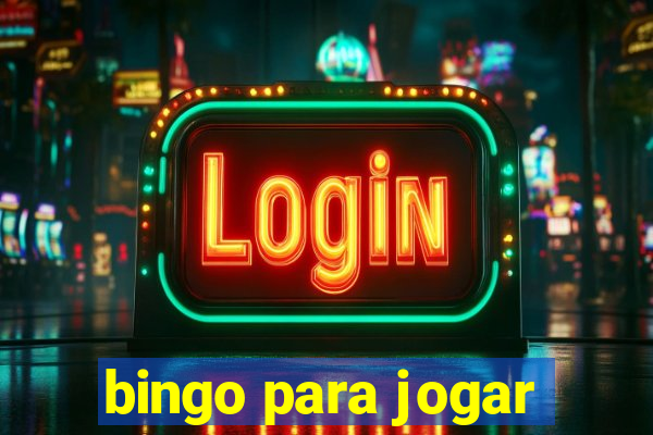 bingo para jogar