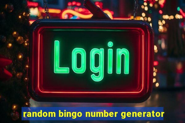 random bingo number generator