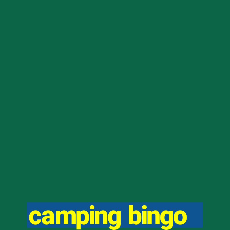 camping bingo