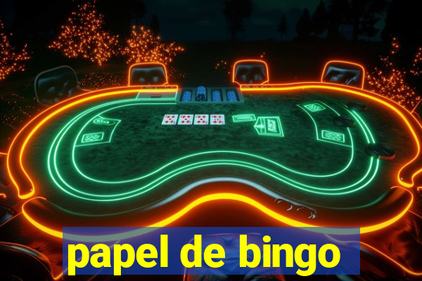 papel de bingo