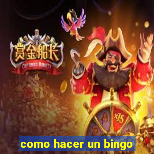 como hacer un bingo