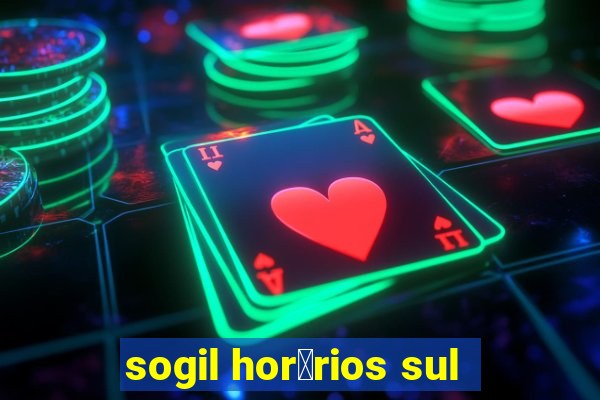 sogil hor谩rios sul