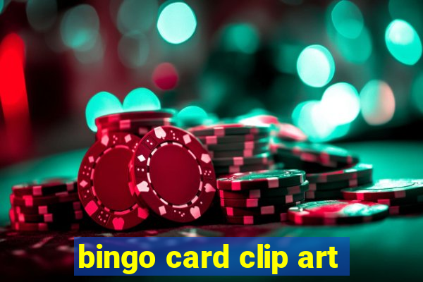 bingo card clip art