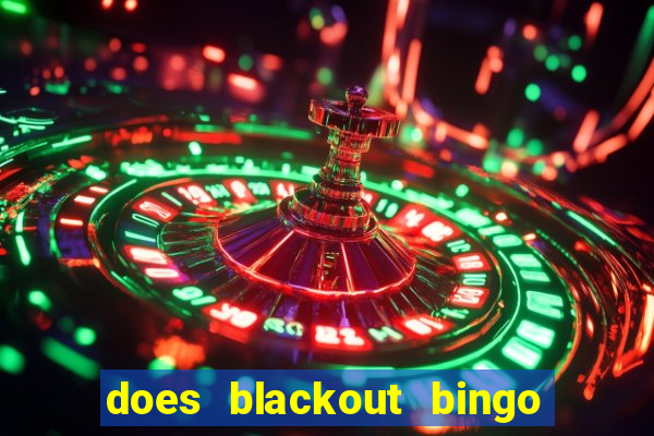 does blackout bingo really pay