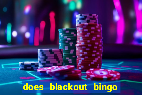 does blackout bingo really pay