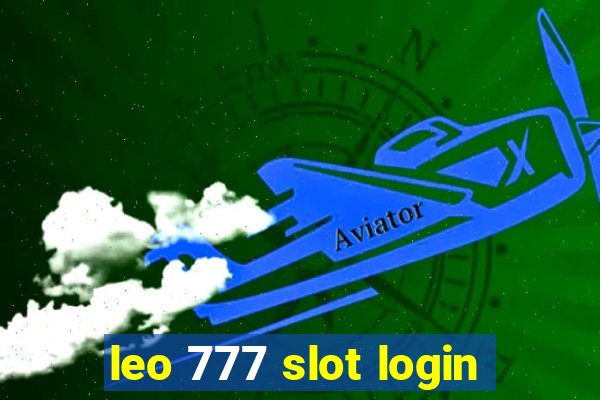 leo 777 slot login