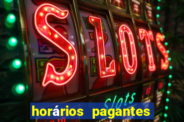 horários pagantes do fortune tiger