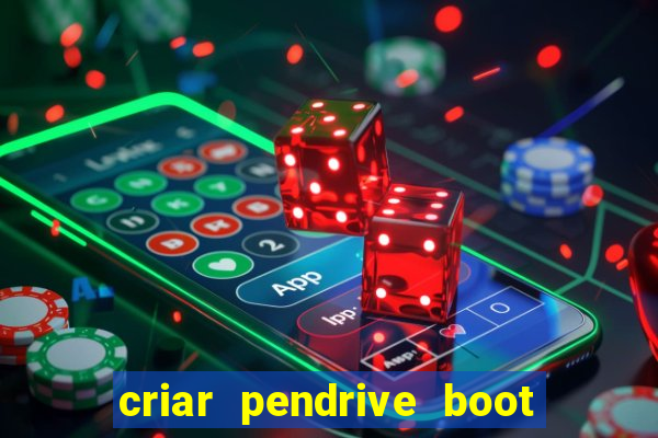 criar pendrive boot windows 10