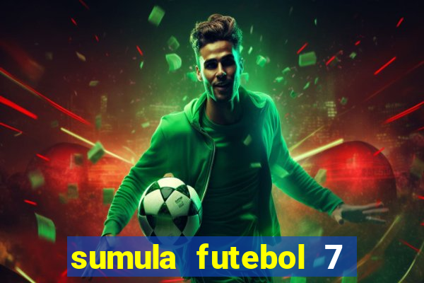 sumula futebol 7 society excel