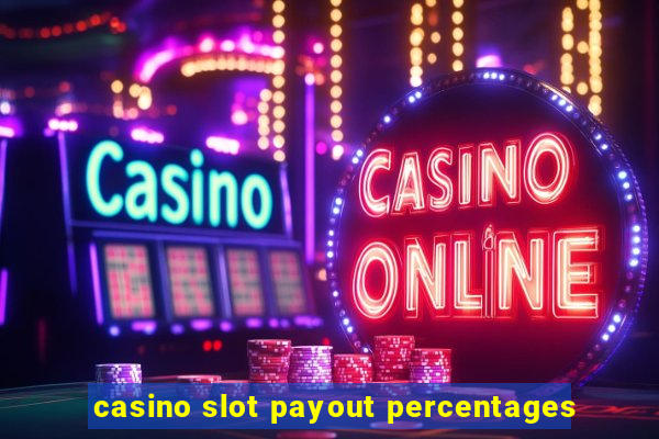 casino slot payout percentages