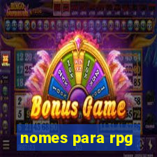 nomes para rpg