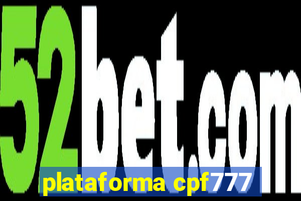 plataforma cpf777