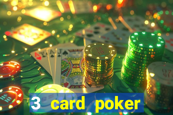 3 card poker casino game