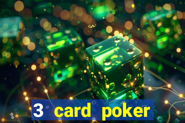 3 card poker casino game