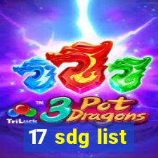 17 sdg list