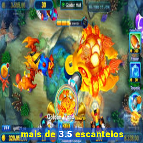 mais de 3.5 escanteios