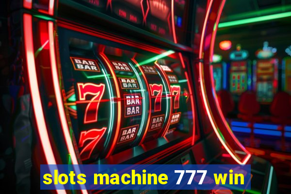 slots machine 777 win