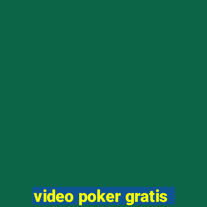 video poker gratis