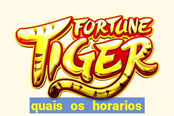 quais os horarios pagantes do jogo do tigre