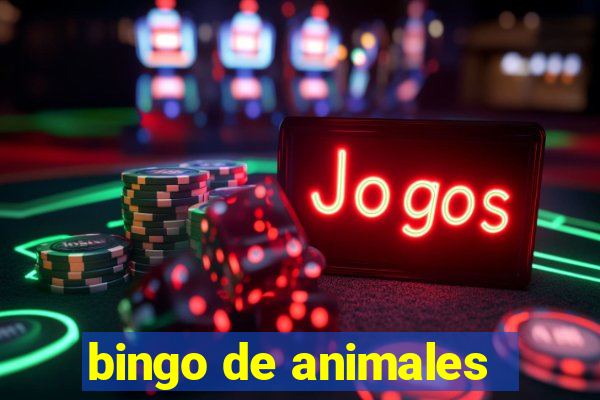 bingo de animales