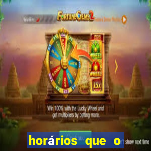 horários que o fortune dragon paga