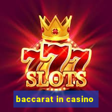 baccarat in casino