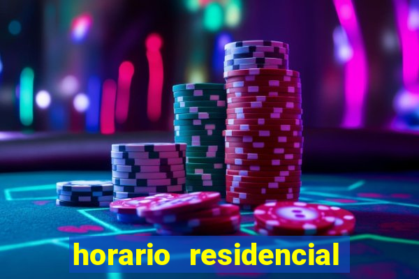 horario residencial das flores