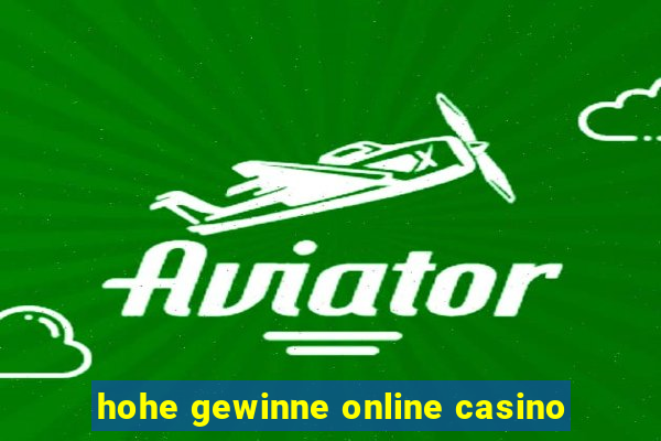 hohe gewinne online casino