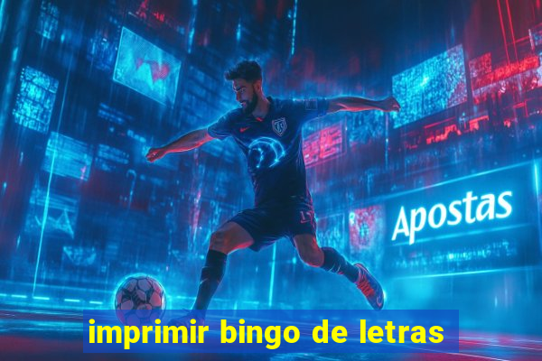 imprimir bingo de letras