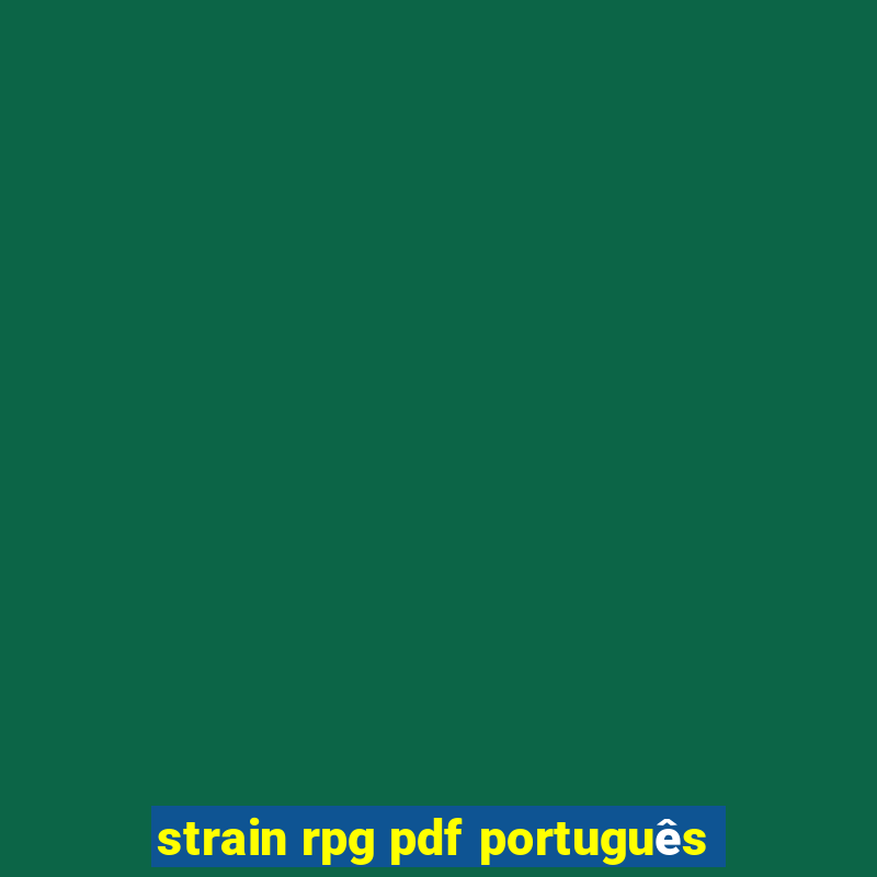 strain rpg pdf português