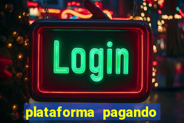 plataforma pagando bem hoje