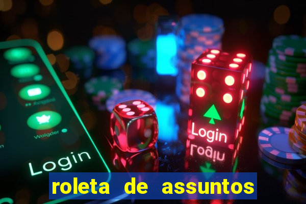 roleta de assuntos para conversar