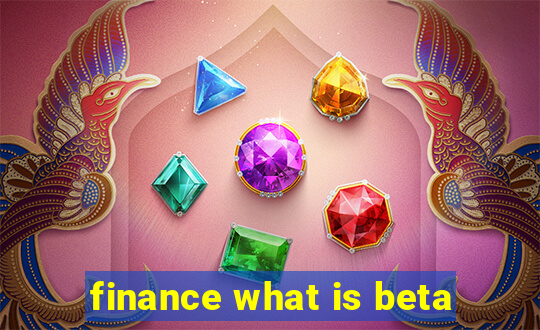 finance what is beta