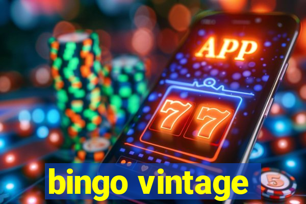 bingo vintage