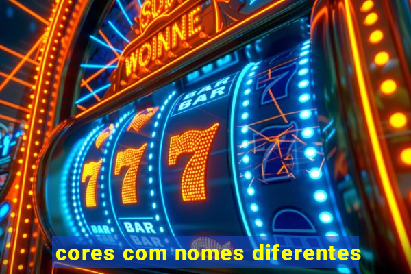 cores com nomes diferentes