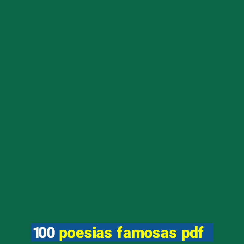 100 poesias famosas pdf